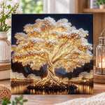 Glowing pearl tree of life pearl diamond painting kit for beginners