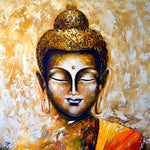 Golden buddha cross stitch kit for beginners