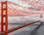 Golden gate bridge cross stitch kit for beginners