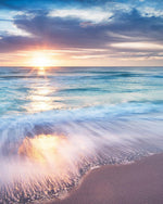 Golden hour by the sea cross stitch kit for beginners