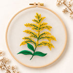 Goldenrod sprig embroidery kit