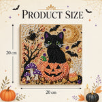 Framed Halloween pearl art available in square size 20cm