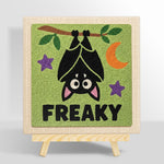 Hanging freaky bat punch needle kit for beginners