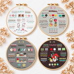Hard embroidery stitch art embroidery kit