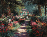 Hidden garden cottage paint by numbers kit for beginners