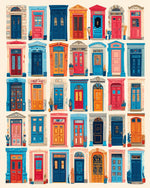 Illustrated doors of the world cross stitch kit for beginners