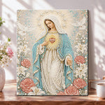 Immaculate heart of mary pearl diamond painting kit for beginners