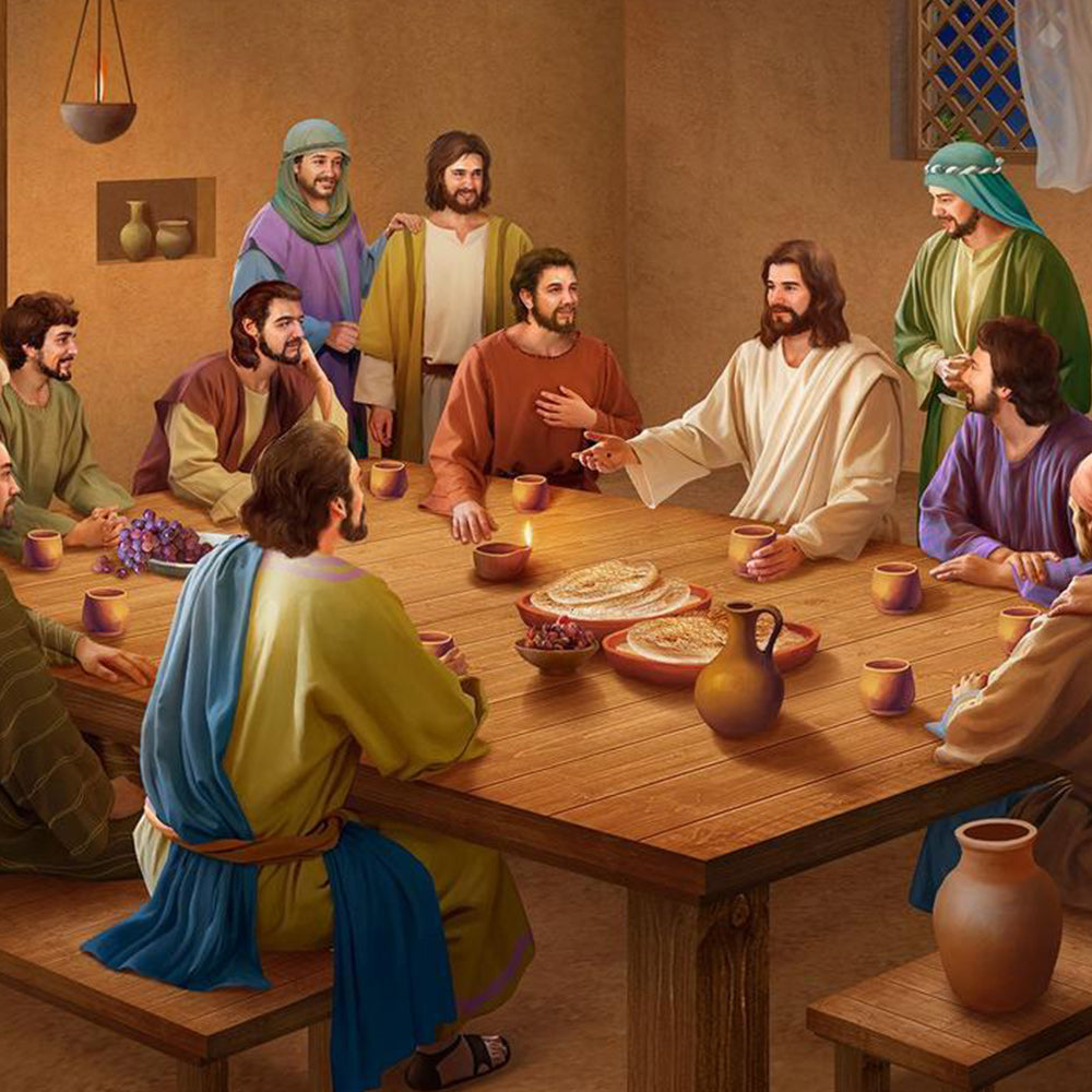 Jesus and his disciples at the last supper cross stitch kit for beginners