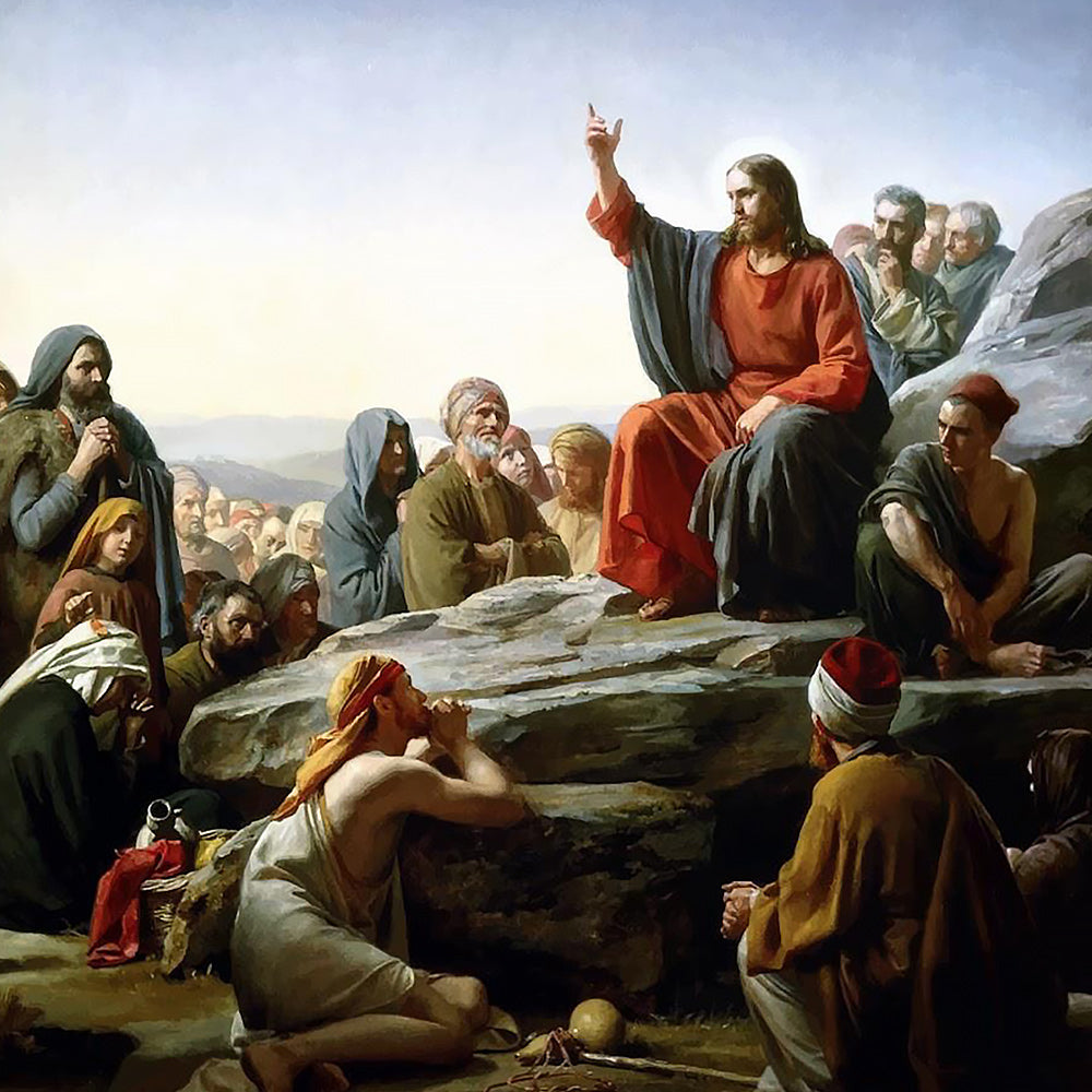 Jesus preaching the sermon on the mount cross stitch kit for beginners