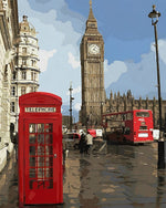 London big ben and red telephone box cross stitch kit for beginners