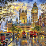 London houses of parliament and big ben cross stitch kit for beginners