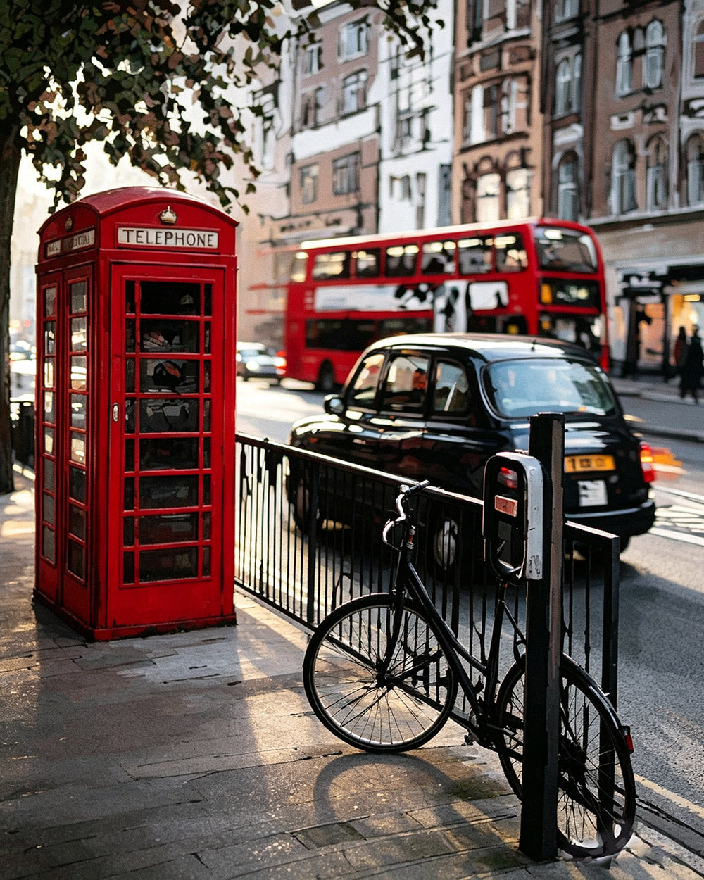 London street scene cross stitch kit for beginners
