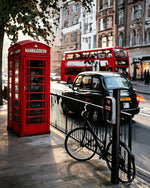 London street scene cross stitch kit for beginners