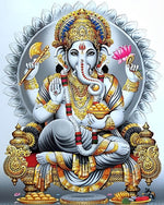 Lord ganesha cross stitch kit for beginners