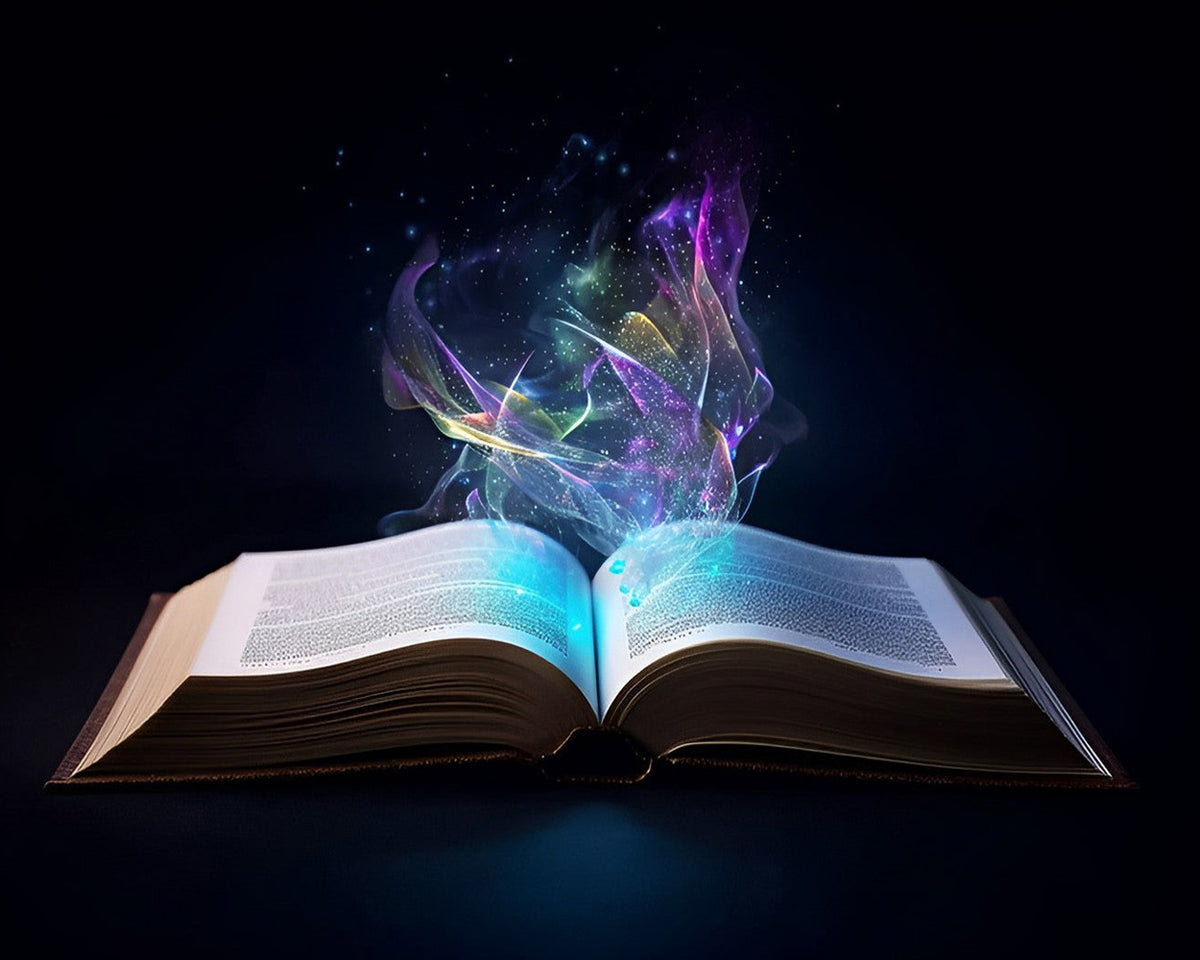Magical glowing book paint by numbers kit for beginners