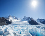 Majestic glacier and snowy peaks cross stitch kit for beginners