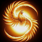 Majestic glowing phoenix rising cross stitch kit for beginners
