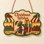 Market gift haul paint by numbers door hanger finished design