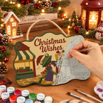 Market gift haul paint by numbers door hanger painting process