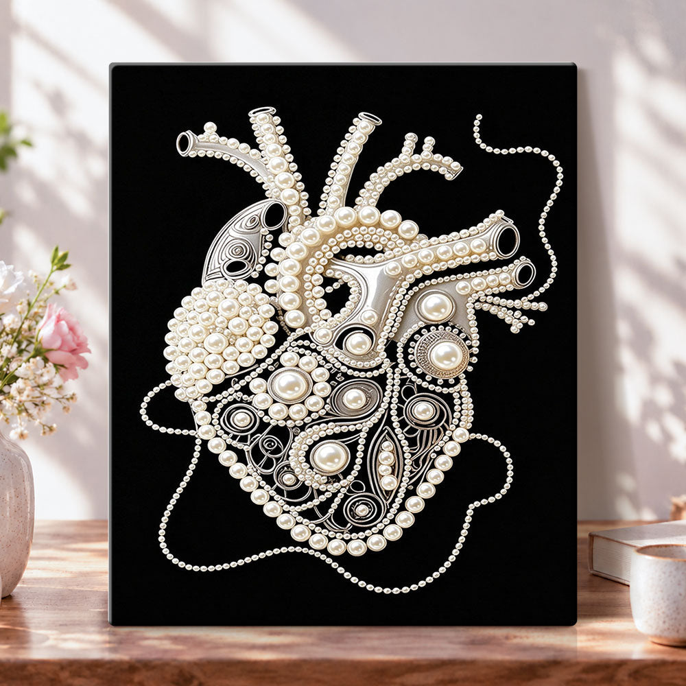 Mechanical pearl heart pearl diamond painting kit for beginners