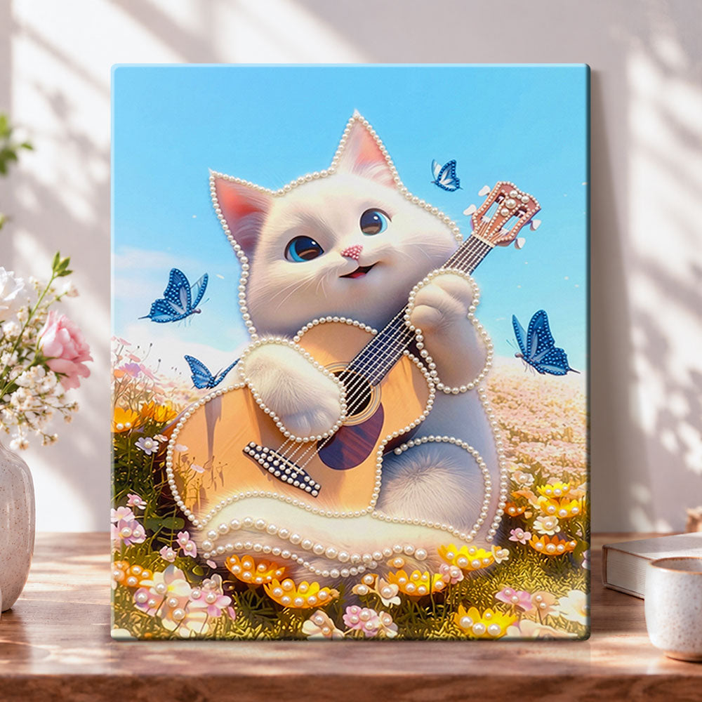 Melody in wild meadow pearl diamond painting kit for beginners