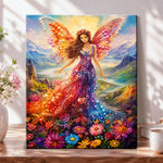 Mountain meadow fairy pearl diamond painting kit for beginners