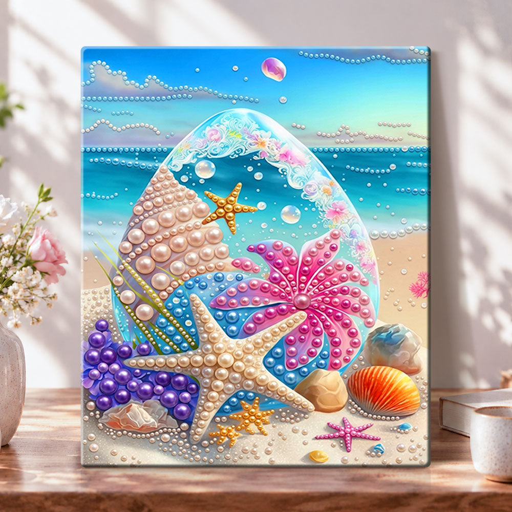 Ocean pearl treasures pearl diamond painting kit for beginners