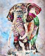 Ornate decorative elephant cross stitch kit for beginners