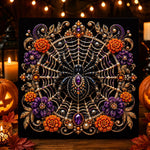 Ornate jeweled spider pearl diamond painting kit for beginners