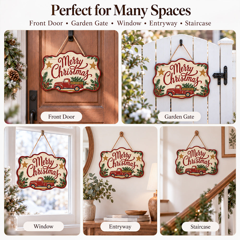 Paint by numbers door hanger for indoor and outdoor decor