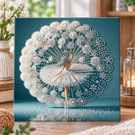 Pearl ballerina in spreading skirt pearl diamond painting kit for beginners