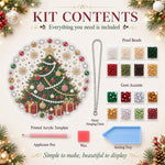 Pearl diamond painting kit includes pearl beads, applicator pen, wax, sorting tray and instructions