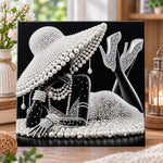 Pearl glamour lady pearl diamond painting kit for beginners