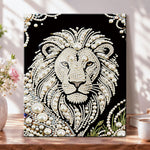 Pearl lion portrait pearl diamond painting kit for beginners