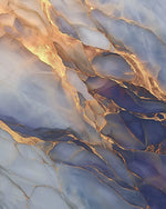 Purple and gold marble art cross stitch kit for beginners