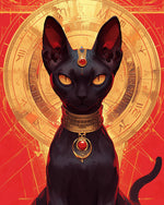 Regal egyptian cat cross stitch kit for beginners