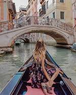 Romantic venice gondola ride cross stitch kit for beginners
