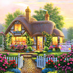Rose petal gift shoppe cross stitch kit for beginners