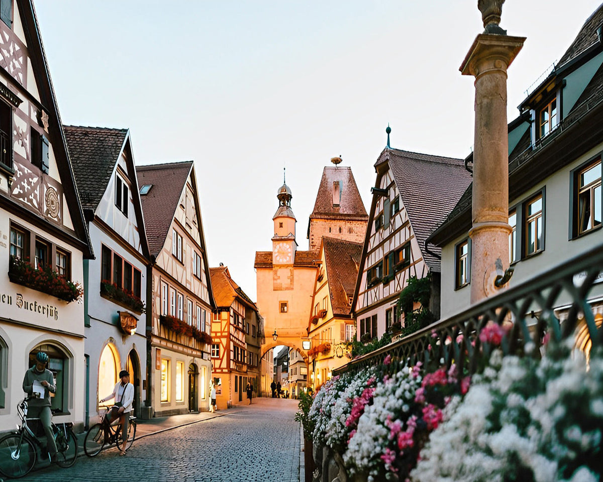 Rothenburg ob der tauber cross stitch kit for beginners