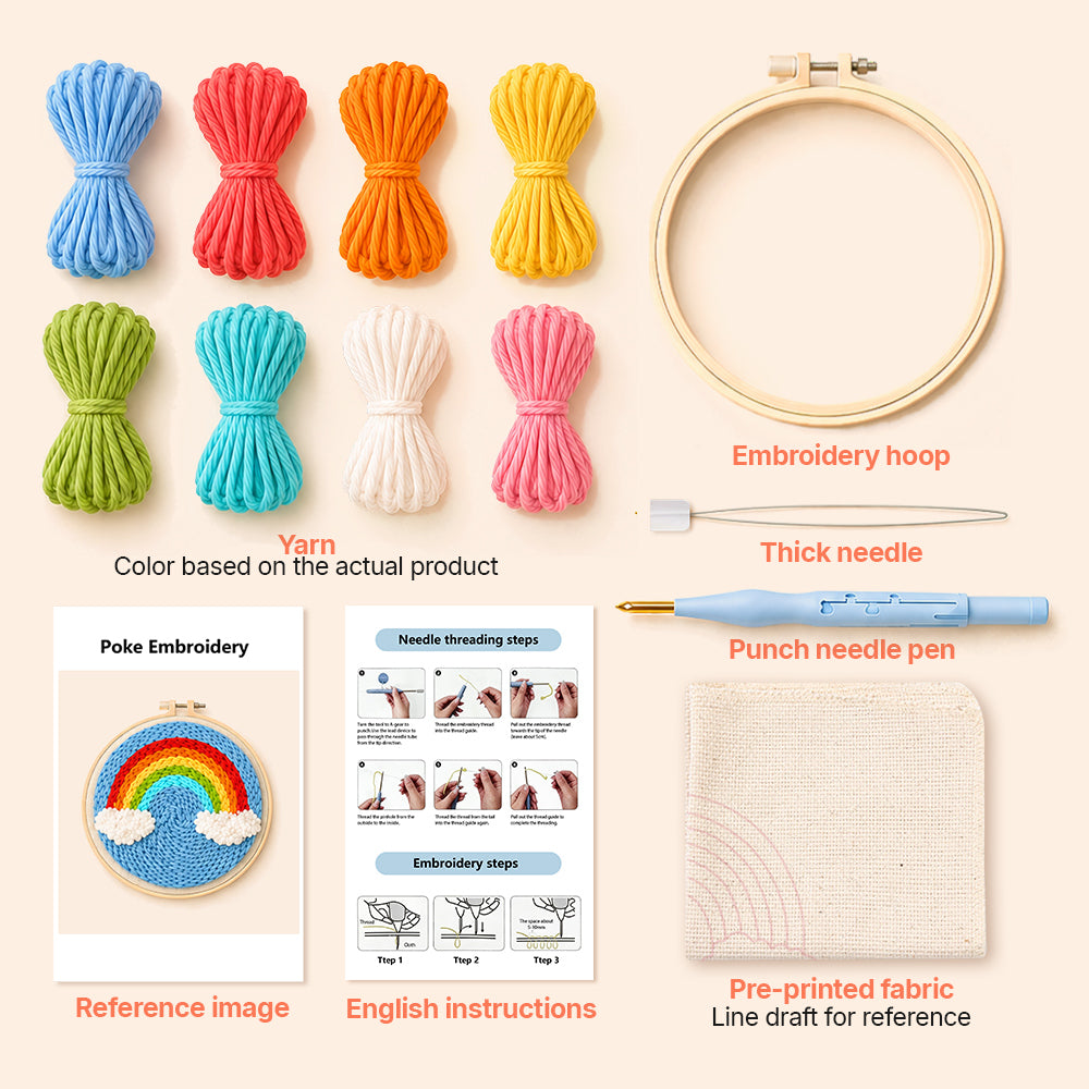 Round Punch Needle Kits Accessories Display
