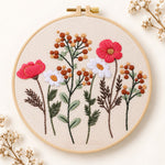 Rustic wild stems embroidery kit