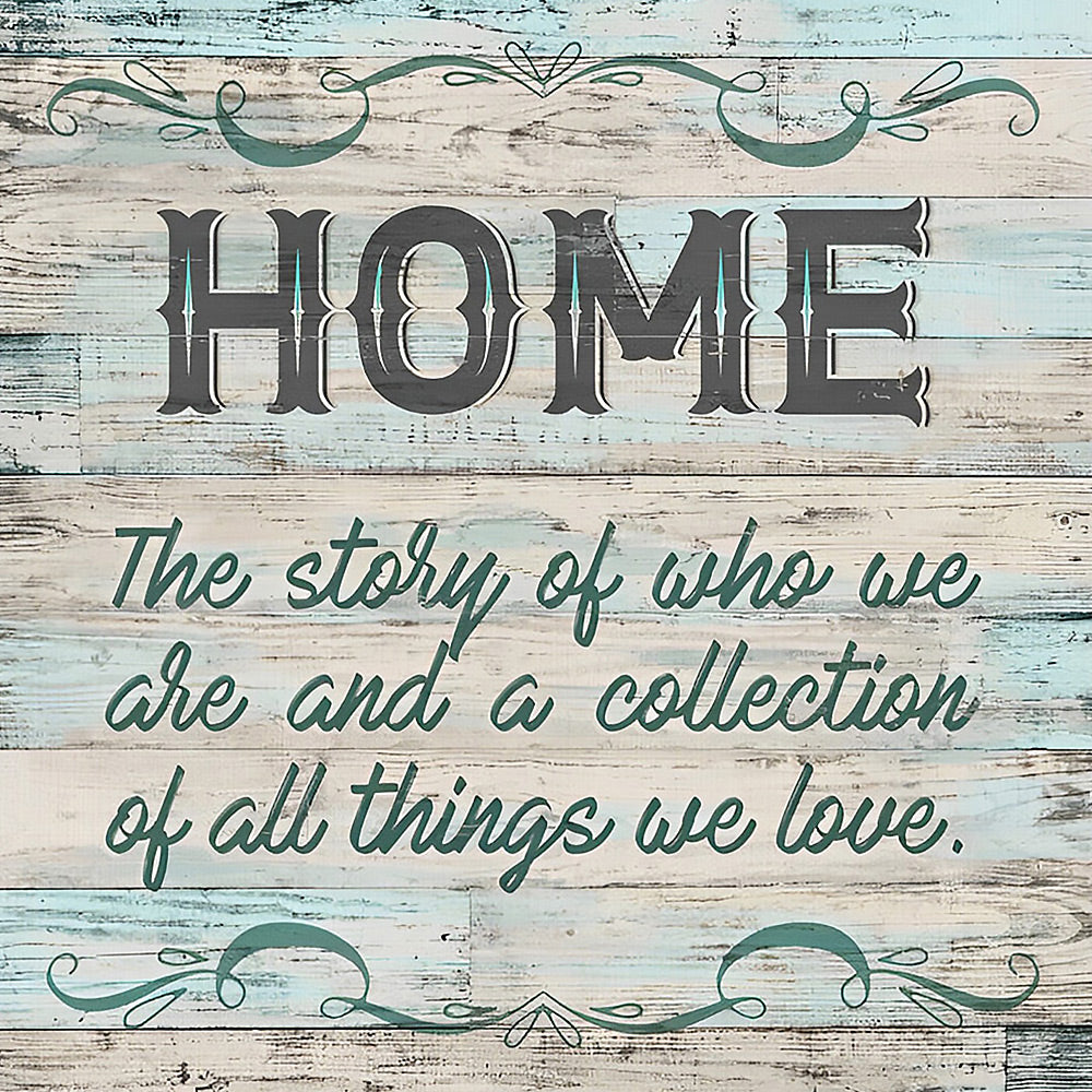 Rustic wooden home quote print cross stitch kit for beginners