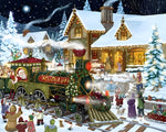 Santa's train cross stitch kit for beginners