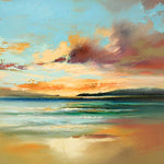 Seascape at dusk cross stitch kit for beginners