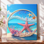Seaside pearl starfish pearl diamond painting kit for beginners
