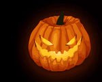 Sinister glowing jack o lantern cross stitch kit for beginners