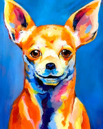 Smiling chihuahua cross stitch kit for beginners