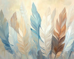 Soft pastel feathers paint by numbers kit for beginners