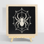 Spider on web punch needle kit for beginners