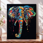 Splash colour elephant pearl diamond painting kit for beginners